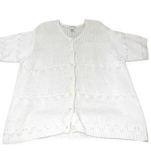 VINTAGE Rena Rowan For SAVILLE Women’s 3X Crotchet Top RAMIE FABRIC